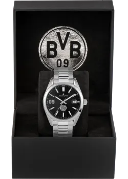 Preview: Jacques Lemans BVB-01 Uhr Herren Edelstahl silber Quarz